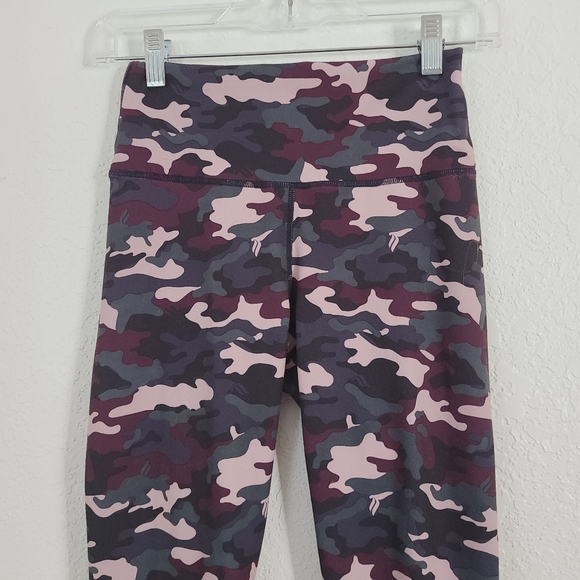 Fabletics Purple Camo Powerhold High Rise Leggings - Picture 2 of 11